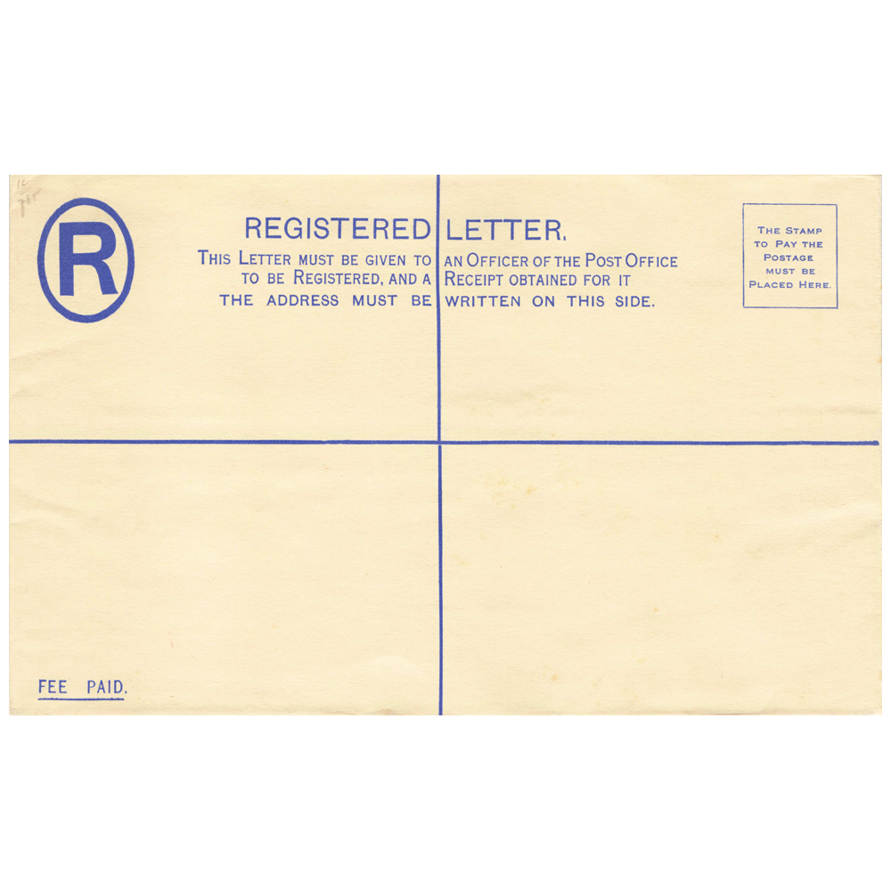Selangor 1936 15c blue p.s. reg. env. size H (ISC RE1a)